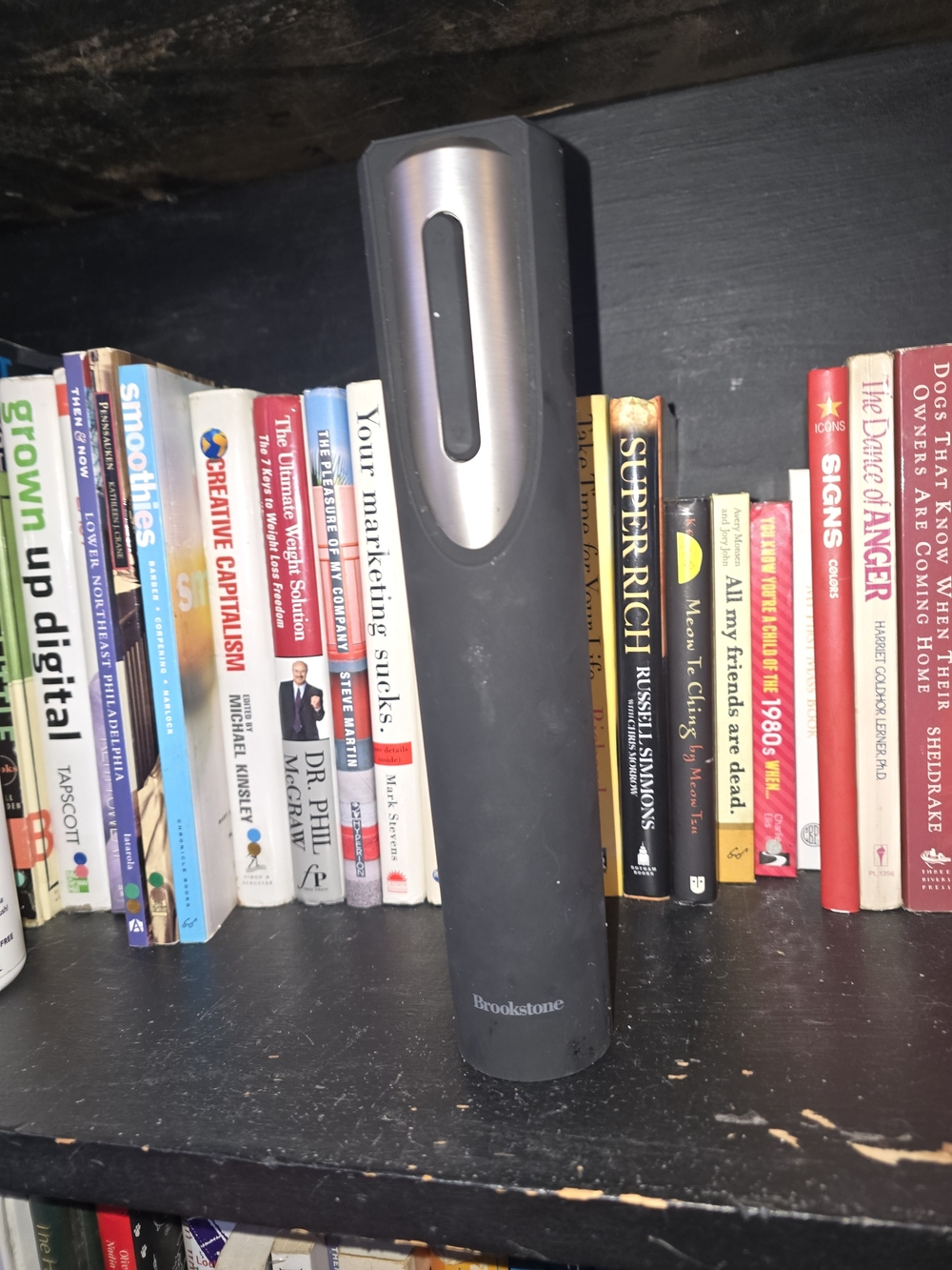 Brookstone Black Electric Wine Opener